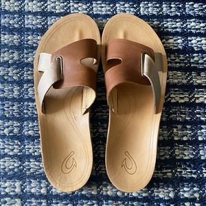 Olukai Leather Sandals Size 10